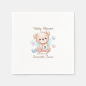 Bear Personalisiert Baby Dusche Serviette (Vorderseite)