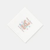 Bear Personalisiert Baby Dusche Serviette (Ecke)
