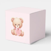 Bear Pink Baby Dusche Fevor Boxen Geschenkschachtel (Rückseite)