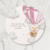 Bear Pink Bear Pink Bearly Wait Teddy Pink Danke B Geschenkanhänger (Rückseite)