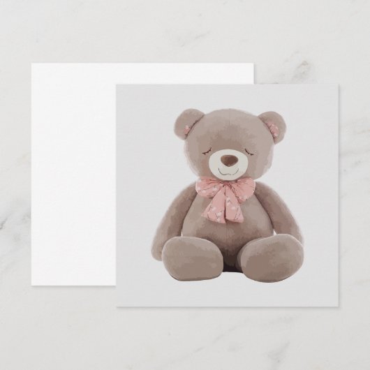 Bear Pink Cartoon (Vorne/Hinten)