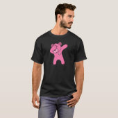 Bear Pink Dance Bear Dab Party Tanzbären Teddy T-Shirt (Vorne ganz)