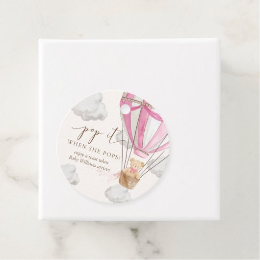 Bear Pink Pop, wenn sie Pop Geschenkanhänger (Beispiel)