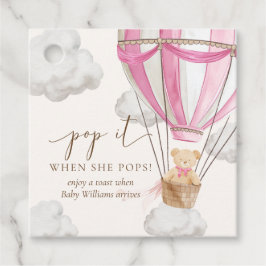 Bear Pink Pop, wenn sie Pop Geschenkanhänger