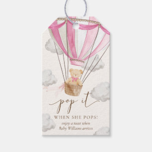 Bear Pink Pop, wenn sie Pop Geschenkanhänger