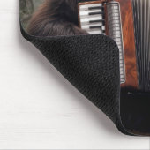 Bear Playing Accordion for Forest Friends Mousepad (Ecke)