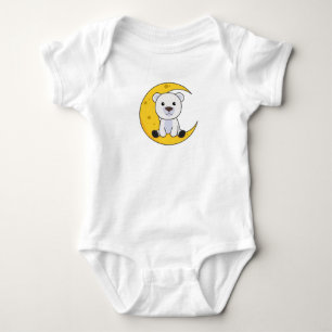 Bear Polar Bären Moon Gute Nacht Mondbär Niedlich Baby Strampler