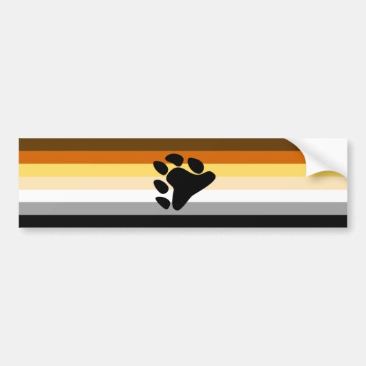 Bear Pride Autoaufkleber (Vorne)