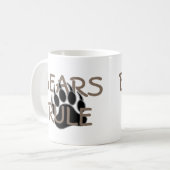 Bear Pride Bear Paw Bears Rule Kaffeetasse (Vorderseite Links)