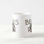 Bear Pride Bear Paw Bears Rule Kaffeetasse (Mittel)