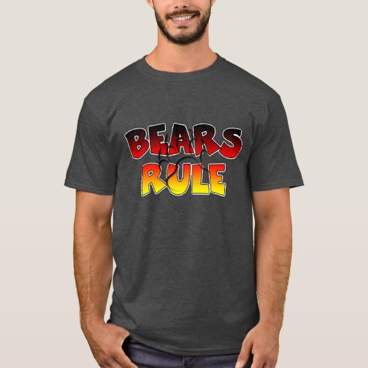 Bear Pride Bear Paw Bears Rule T-Shirt (Vorderseite)