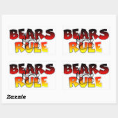 Bear Pride Bears Regel Rechteckiger Aufkleber (Blatt)