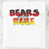 Bear Pride Bears Regel Rechteckiger Aufkleber (Tasche)