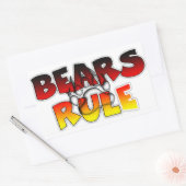 Bear Pride Bears Regel Rechteckiger Aufkleber (Umschlag)