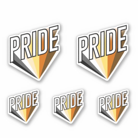 Bear Pride Burst Aufkleber (Vorderseite)