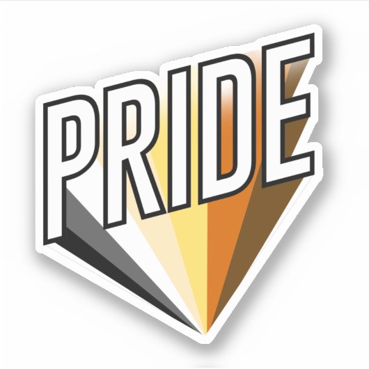 Bear Pride Burst Aufkleber (Vorderseite)