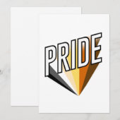 Bear Pride Burst Feiertagskarte (Vorne/Hinten)
