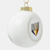 Bear Pride Burst Keramik Kugel-Ornament (Links)