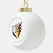 Bear Pride Burst Keramik Kugel-Ornament (Rechts)