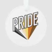 Bear Pride Burst Ornament (Rückseite)
