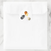 BEAR PRIDE BURST RUNDER AUFKLEBER (Tasche)