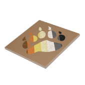 Bear Pride Distressed Paw Fliese (Seite)