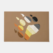 Bear Pride Distressed Paw Fußmatte (Vorderseite)