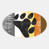 Bear Pride erschüttert Ovaler Aufkleber (Vorderseite)