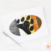 Bear Pride erschüttert Ovaler Aufkleber (Umschlag)