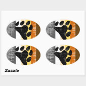 Bear Pride erschüttert Ovaler Aufkleber (Blatt)