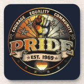 Bear Pride est. 1969 Getränkeuntersetzer (Vorderseite)