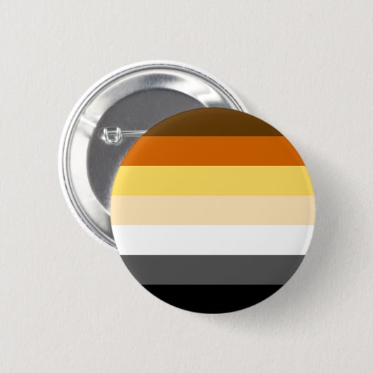 Bear Pride Farb Streifen Button (Vorne & Hinten)