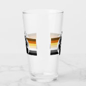 Bear Pride Flag Bear Paw Glas (Links)