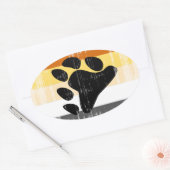 BEAR PRIDE FLAG DISTRESSED DESIGN OVALER AUFKLEBER (Umschlag)