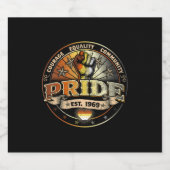 Bear Pride gegr. 1969 Bierflaschenetikett (Einzelnes Label)