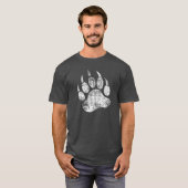 Bear Pride Grunge Bear Paw T-Shirt (Vorne ganz)