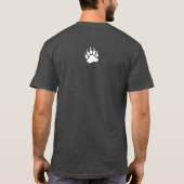 Bear Pride Grunge Bear Paw T-Shirt (Rückseite)