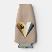 Bear Pride Heart Bottle Beverage Cooler Flaschenkühler (Vorderseite)