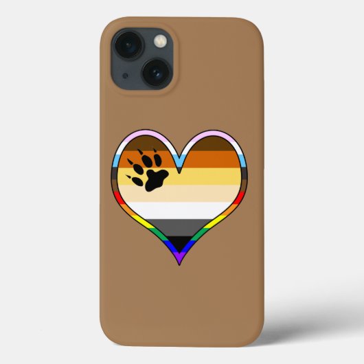 Bear Pride Heart Case-Mate iPhone Case (Rückseite)