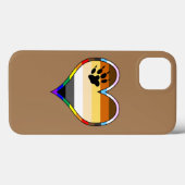Bear Pride Heart Case-Mate iPhone Case (Rückseite (Horizontal))