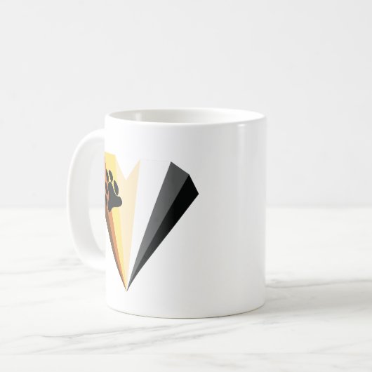 Bear Pride Heart Classic Tasse (Vorderseite Links)