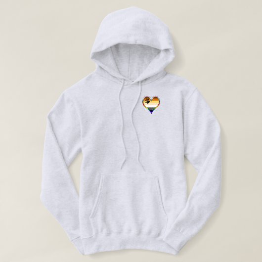 Bear Pride Heart Hoodie (Design vorne)