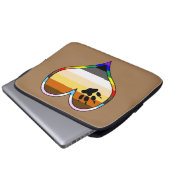 Bear Pride Heart Laptop Sleeve (Vorne Knopf)