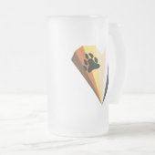 Bear Pride Heart Mattiert Glass Tasse (VorderseiteRechts)