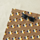 Bear Pride Heart Pattern Beach Handtuch (Beispiel)