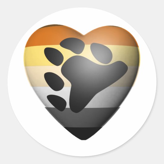 BEAR PRIDE HERDE RUNDER AUFKLEBER (Vorderseite)