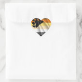 BEAR PRIDE Herz-Aufkleber (Tasche)