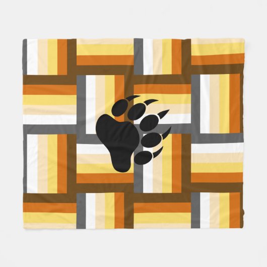 Bear Pride Inspiriert Fleece Blanket (Vorderseite (Horizontal))