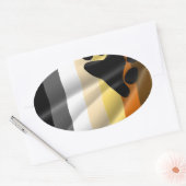 BEAR PRIDE OVALER AUFKLEBER (Umschlag)