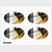 BEAR PRIDE OVALER AUFKLEBER (Blatt)